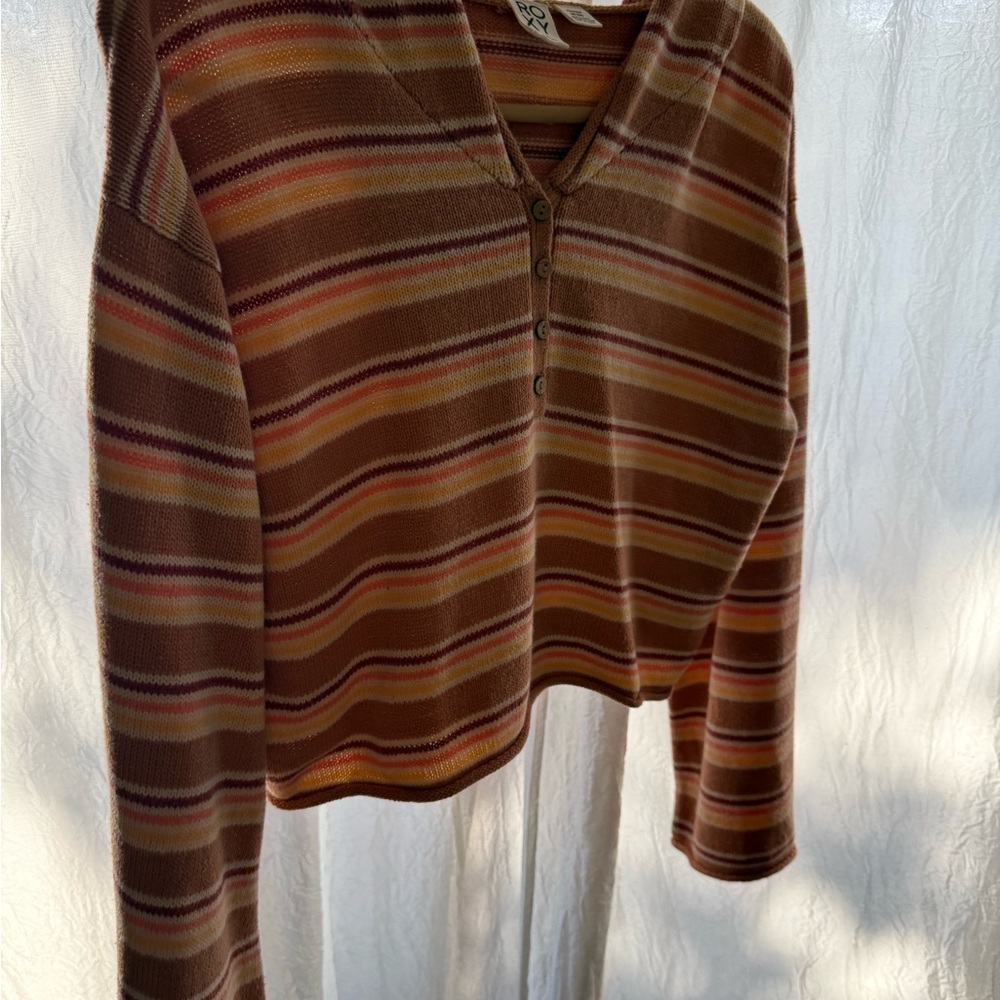 Roxy Striped‎ Crop Top - Picture 5 of 9